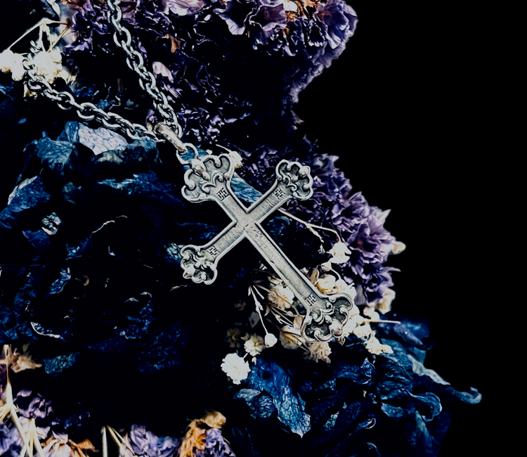 00s 14th addiction Amber Necklace 牙 ネックレス garnet
